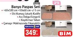CASİLDA HOME BANYO PASPAS SETİ 2'Lİ fiyat ve kampanya bilgisi